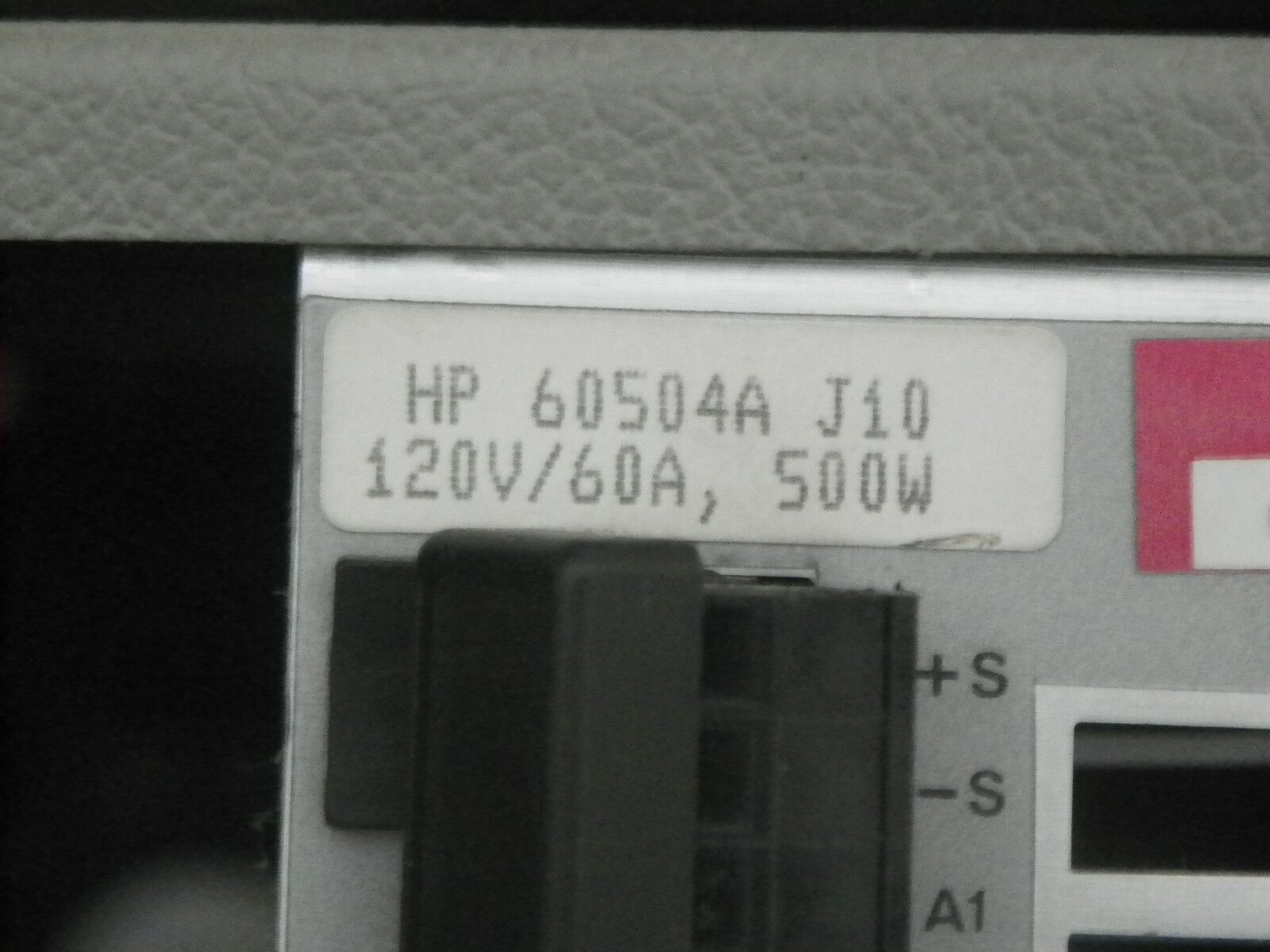 AGILENT HP 60504A opt J10 120Vdc 60 amps 500W use in HP6050A (2 in stock) AGILENT HP 60504A opt J10 120Vdc 60 amps 500W use in HP6050A (2 in stock)